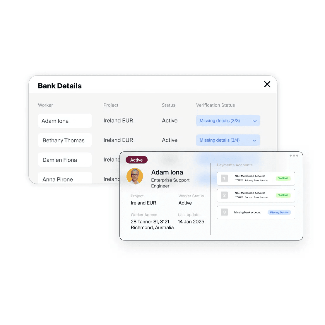 Split payroll payment